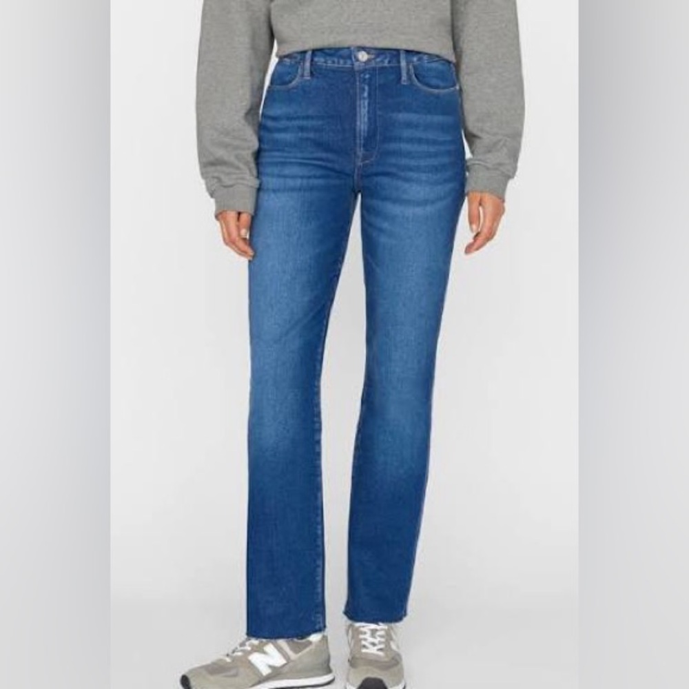 FRAME Le Super High Straight Jeans Jericho